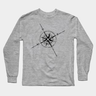 Compass Rose Travel to the End of the Earth Long Sleeve T-Shirt